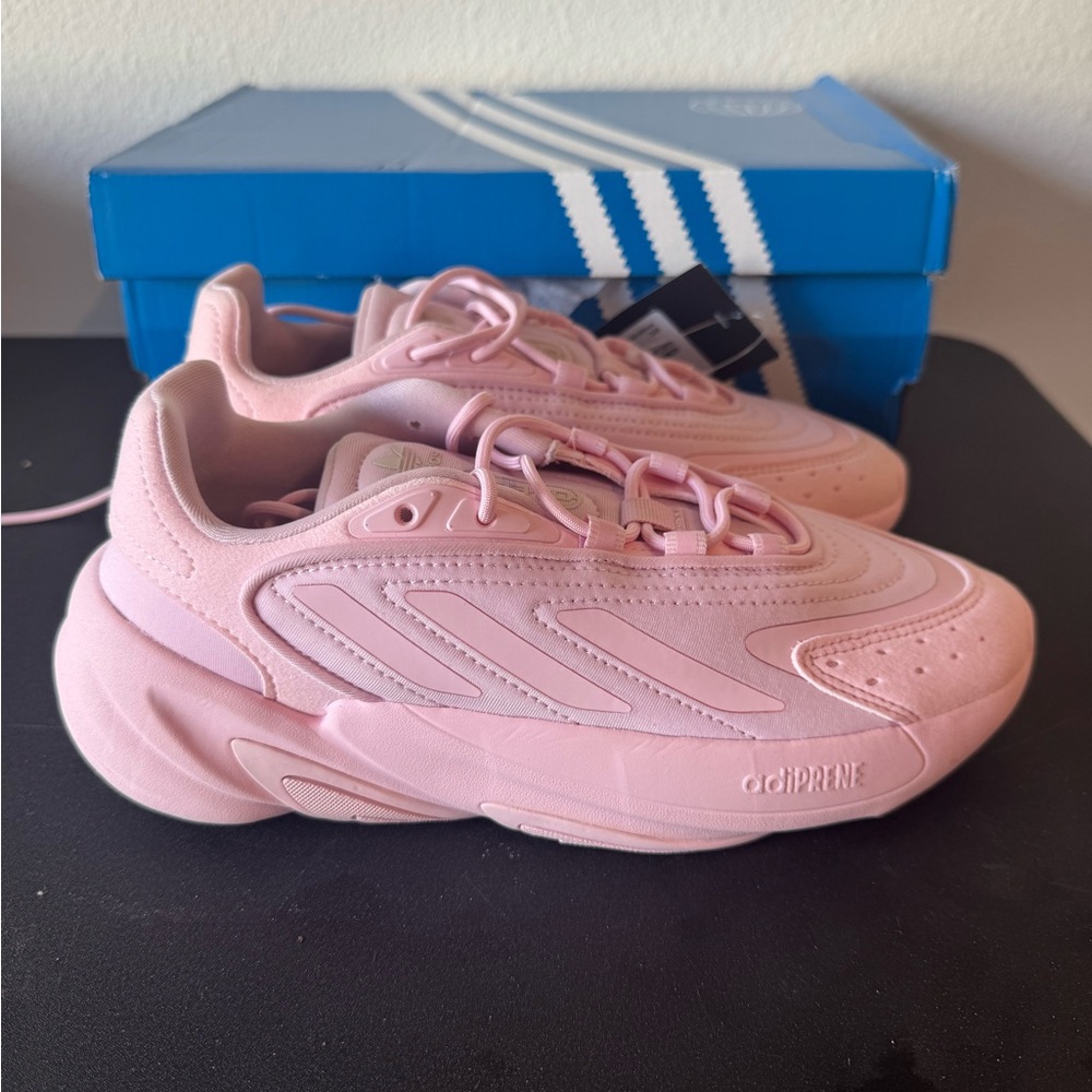 Size 5J (GS) - adidas Ozelia Low Clear Pink 2022